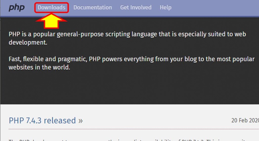 PHPのホームページ