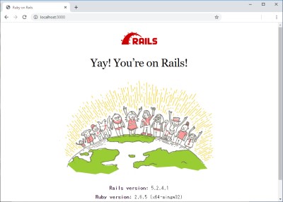 Ruby on Railsの開発環境完成図